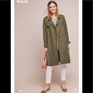 Anthologies Harley Faux Suede Trench Sz:S or XS